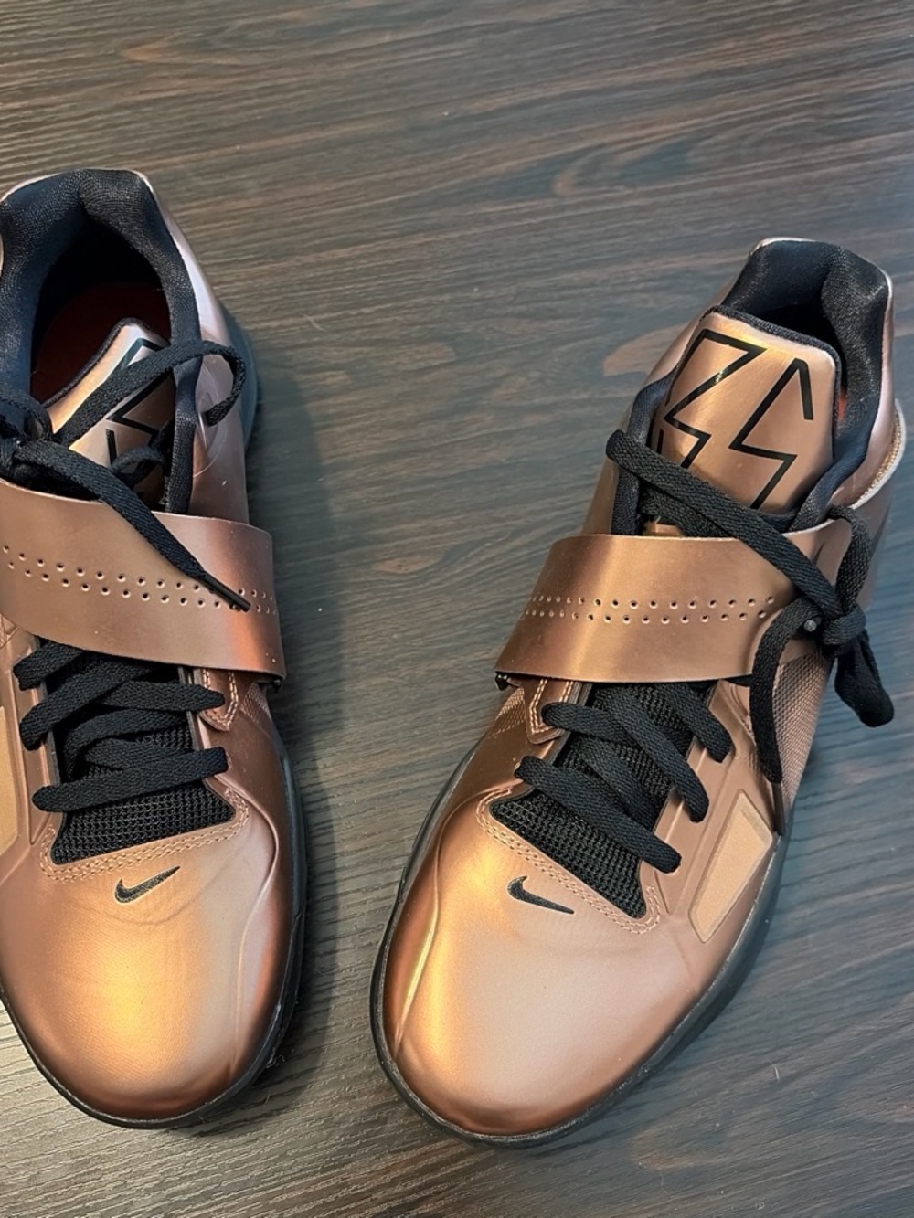 Nike Men’s Copper Metallic KD Training Shoes with Black Accents